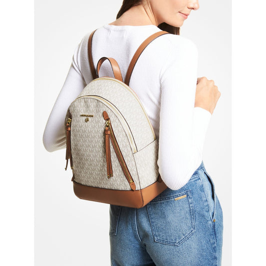 Michael Kors Brooklyn Medium Backpack, Signature Vanilla