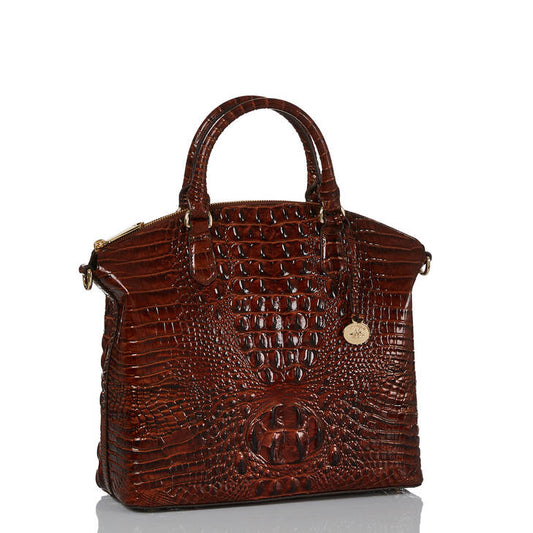 Brahmin Melbourne Collection Large Duxbury Satchel, Pecan