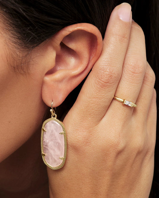 Kendra Scott Elle Earrings, Navy Abalone