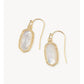 Kendra Scott Lee Drop Gold Earrings, Mother of Pearl