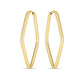 14K Endless Marquis Hoops