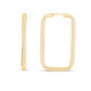 14K Endless Rectangle Hoops