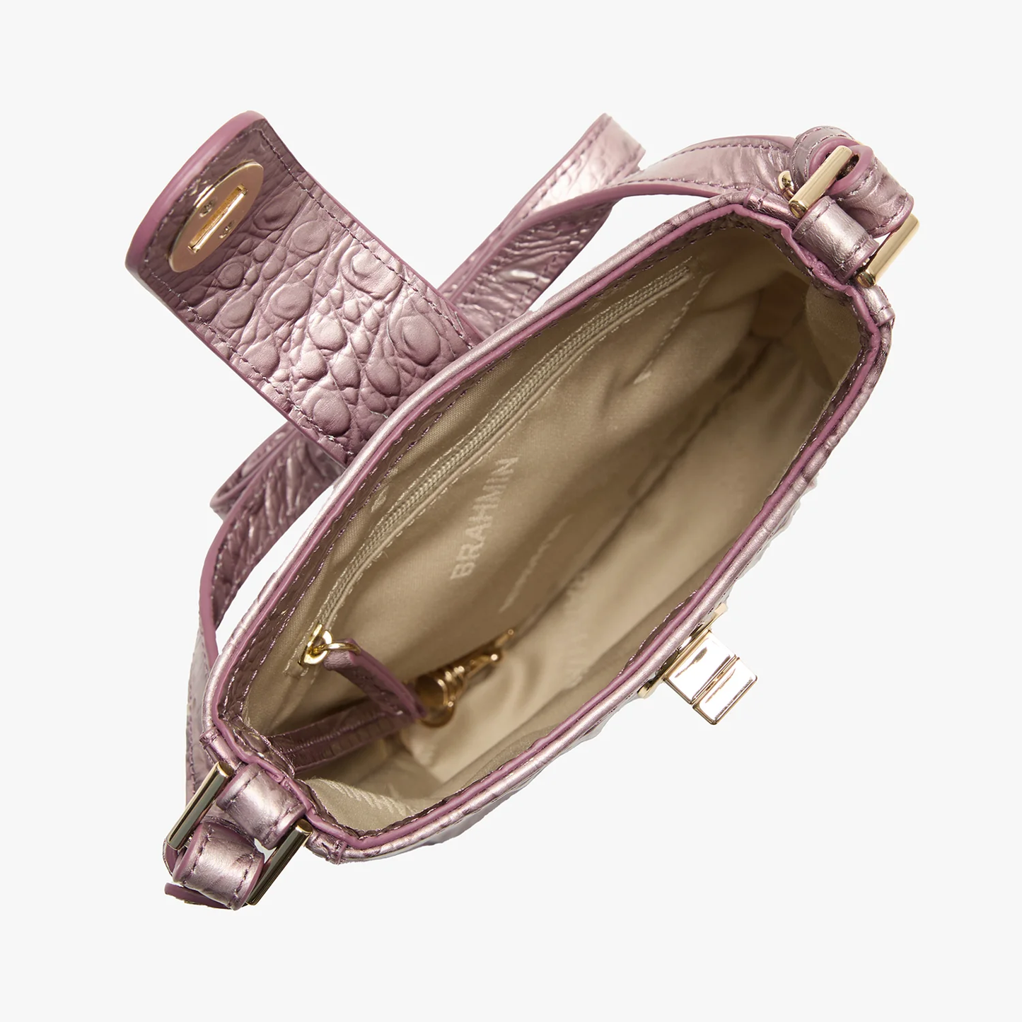 Brahmin Melbourne Collection Marley Crossbody, Mellow Rose