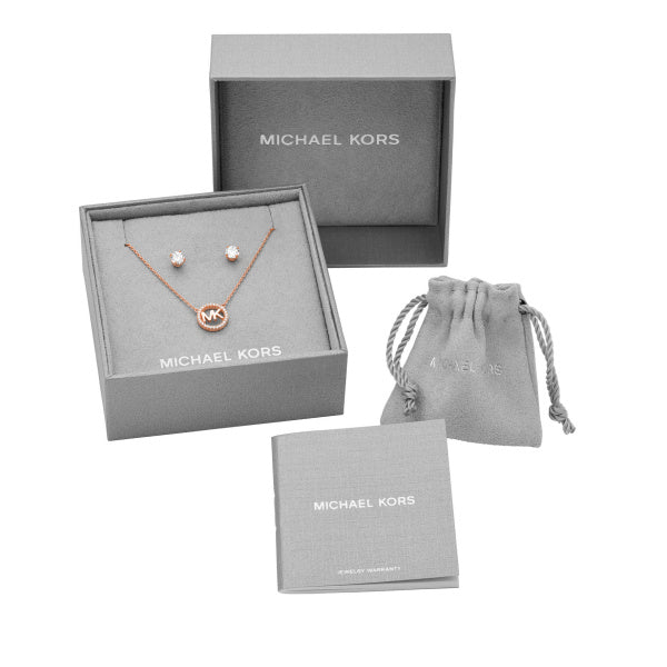 Michael Kors Pendant Necklace & Earring Set