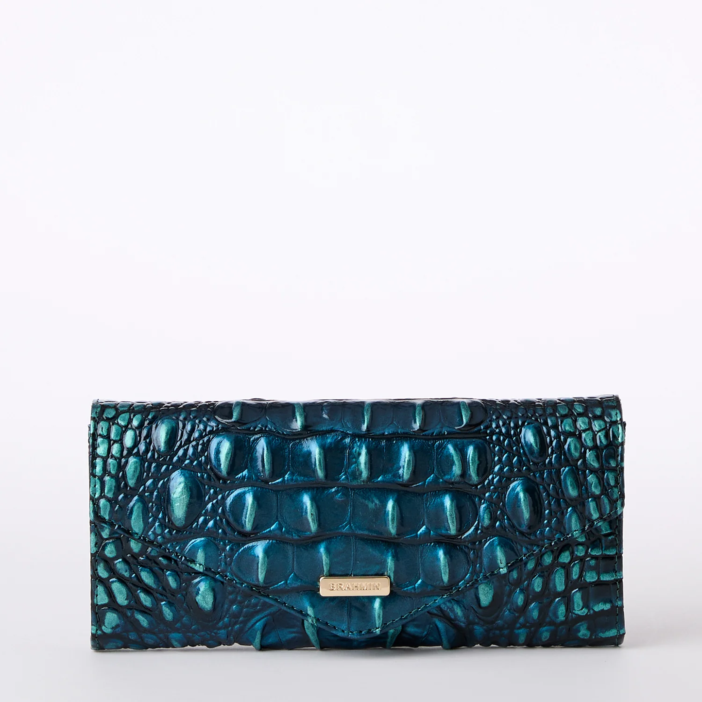 Brahmin Melbourne Collection Veronica Wallet, Blue Patina