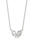 Kendra Scott Blair Butterfly Pendant Necklace, White Crystal