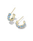 Kendra Scott Cailin Huggie Earrings, Blue Violet Crystal