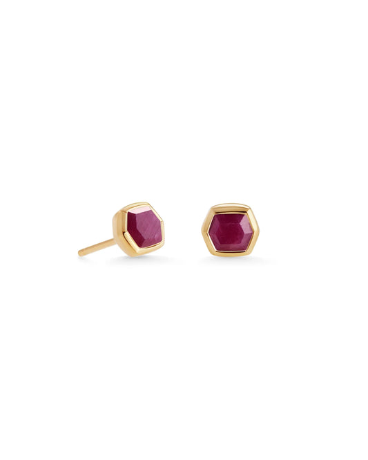 Kendra Scott Davie Stud Earrings, Ruby