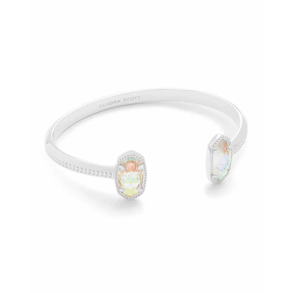 Kendra Scott Elton Silver Cuff Bracelet, Dichroic Glass