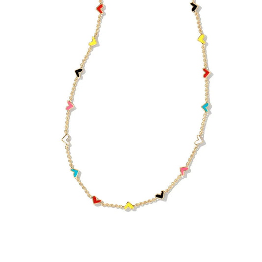 Kendra Scott Haven Heart Necklace, Multi Color