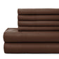 Luxe Microfiber 6 Piece Sheet Set, Brown